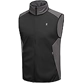 Little Donkey Andy Men's Water-resistant Outerwear Vests, Stretch Windproof Vest for Cycling, Running, Golf