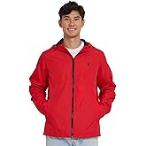 Spyder Packable Rain Jacket Men – Water Resistant Windbreaker with Hood, Lightweight Rain Coat Slicker, Travel, Golf, Fishing