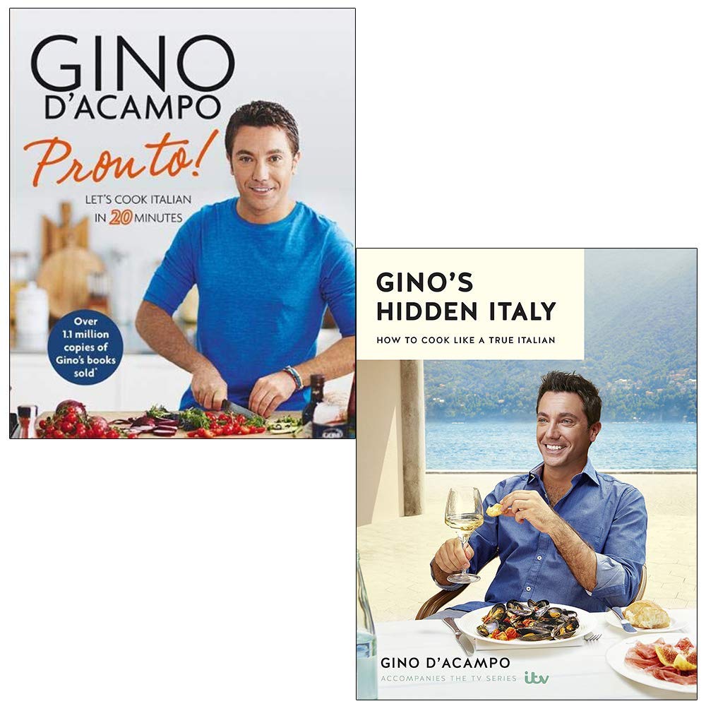 Gino D Acampo Collection 2 Books Set Pronto Gino S Hidden Italy Hardcover Gino D Acampo Pronto By Gino D Acampo 978 0857834256 0857834258 9780857834256 Gino S Hidden Italy By Gino D Acampo 978 1473646483 1473646480 9781473646483