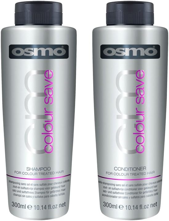 Osmo Colour Save Shampoo Conditioner 300ml Salt Sulfate Free UV Protect Shine