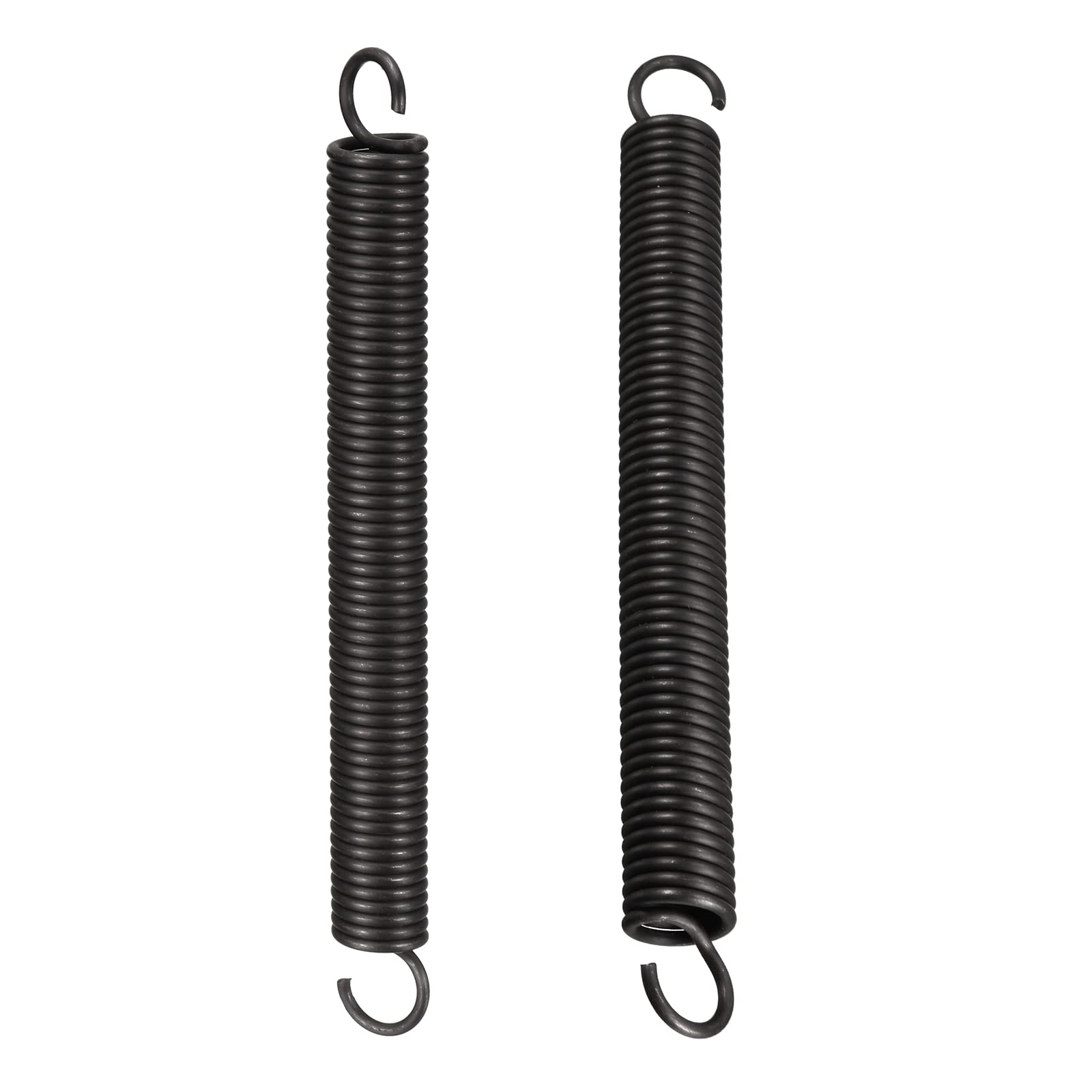 DTGN 2.5x18x180mm(WxODxL) Extension Spring - 2Pack - Good for Home Repair Machinery - Manganese Steel Extended Compressed Spring - Black