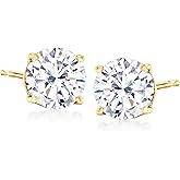 Ross-Simons Round CZ Stud Earrings in 18kt Gold