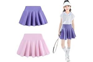 Babymine 2 Pack Toddler Skirts Little Girls Tennis Skorts Athletic Golf Skorts