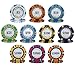 50pcs Monte Carlo Poker Club 3-Tone Clay Composite 14 Gram Heavy Poker Chips by MRC (Blue $10)