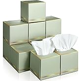 Fourluoo 12 Pack Facial Tissues Cube Boxes Face Tissue Box 600 Sheets 3 ply Square Tissues Soft Tissue Paper Bulk for Car Poc