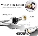 JIELUO Handheld Bidet Sprayer Kit Stainless Steel 2-Mode Shower Hose T-Valve view 8