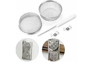 2 Pieces RV Furnace Vent Screen Covers with Stainless Steel Mesh for Ventilation and Protection from Wasps, Birds, and Rodent
