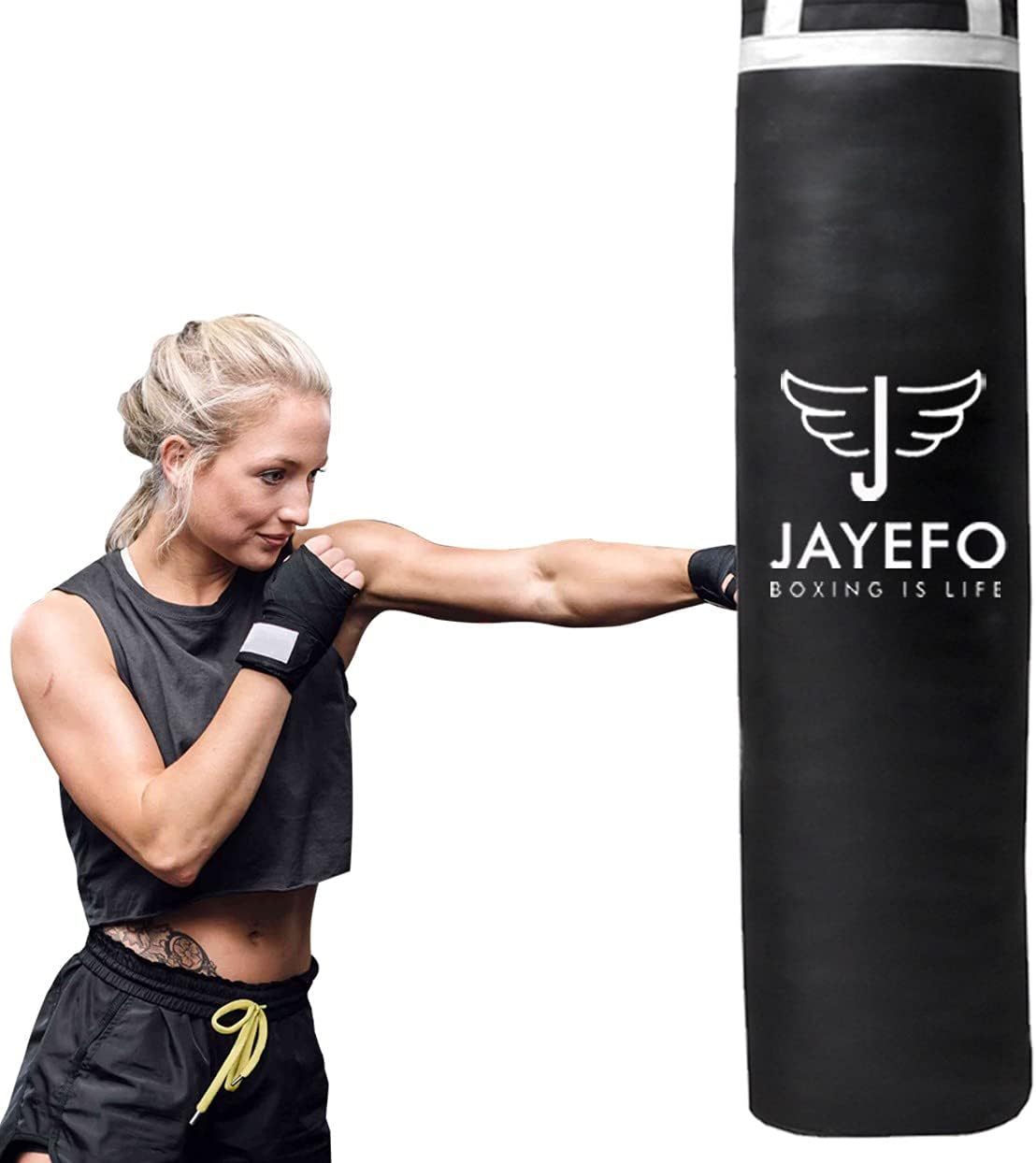 JAYEFO Punching Bag (White, 4 FT) : Sports & Outdoors