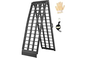 FACHNUO TOOL FACHNUO 10FT Motorcycle Ramp Aluminum 1500lbs Capacity 1PC, Folding Portable Heavy Duty Loading Ramp for Pickup Truck, Lawn Mower, ATVs, UTVs, Golf Cart,Dirt Bike, Trailer, Tailgate 120" L x 18" W