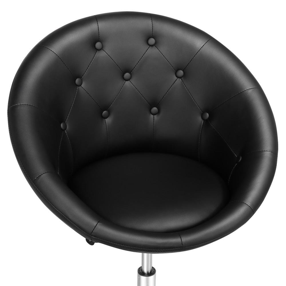 Yaheetech Contemporary Round Tufted Back Tilt Swivel Accent Chair