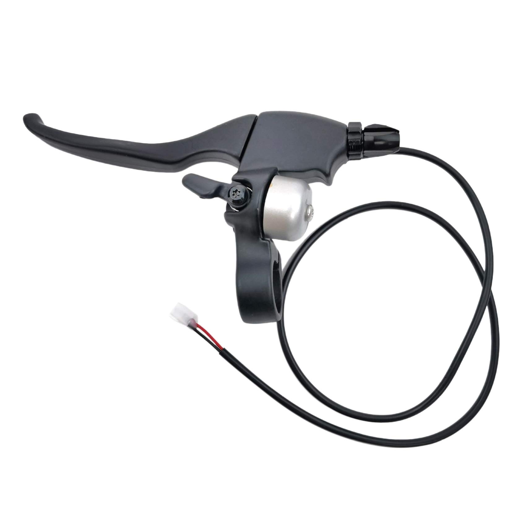 Pvczool 2 in 1 Electric Scooter Brake Handle Brake Lever with Aluminum Alloy Bell Ring for 8.5 Inch Scooter Accessories