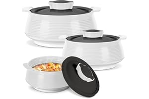 Milton Casserole for Hot Food, Double Walled Insulated Inner Stainless Steel Hot Pot with Lid, Serving box for Food and Roti,