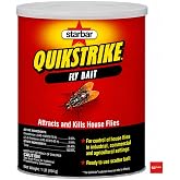 Starbar QuikStrike Fly Bait Granules &ndash; Ready-to-Use House Fly Bait, Fast-Acting Scatter Bait for Outdoor, Agricultural, Commercial, Barn, Stable &amp; Bait Station Use (1)