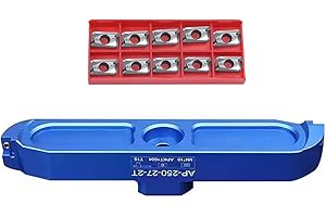 HeeHoo 90 Degree Dual-Insert CNC Fly Cutter, for BT FMB27 Tool Holder, Lightweight Face Milling Cutter for Aluminum Surface F