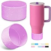 Allwith 2PCS Glitter Silicone Boot for Hydrojug Traveler 40 oz, Anti-Slip Protective Sleeve for Hydrojug Stainless Steel Tumbler, Bottom Cover Base Accessories