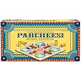 Parcheesi Royal Edition by Winning Moves Games USA, classic family favorite featuring charming artwork, tokens and dice cups 