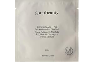 goop Beauty 15% Glycolic Acid Exfoliating Pads | Inspired by a Professional Chemical Peel | Refines & Retexturizes for Glowing Skin | Paraben and Silicone Free | 4 pack