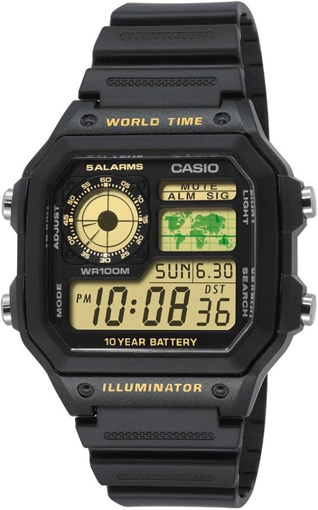Casio Herren-Armbanduhr XL Casio Collection Digital Quarz Resin AE ...