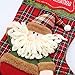 JOYco Handmade Embroidered Hooked Christmas Stockings for Home Decor Set of 2