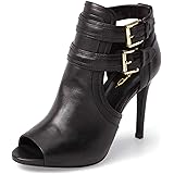 jingle peep toe bootie