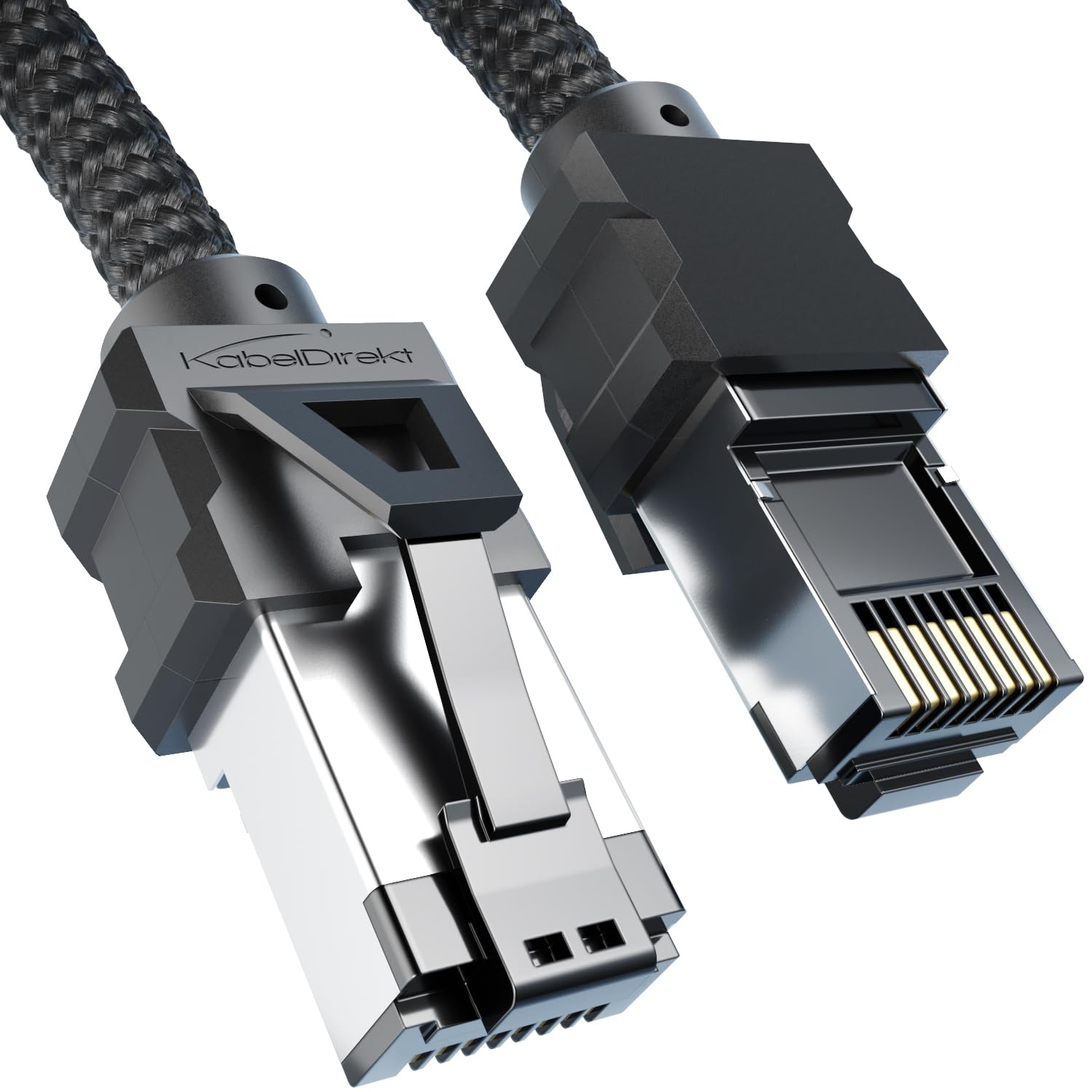Cat 8 Network Cable, Ethernet & LAN Cord – 10m – Gaming Edition with Heavy-Duty Braiding (RJ45 Connector, Cat 8.1, Transfers Highest Data Rates up to 40Gbit/s for Gaming/PS5/Xbox) – CableDirect