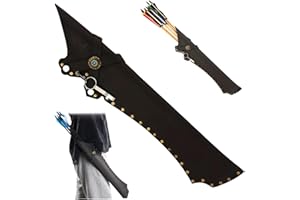 Arrow Quivers, 5x24 Inch Archery Quivers, PU & Oxford, Portable Arrow Holder with Keyring & Connector for Archery Enthusiasts