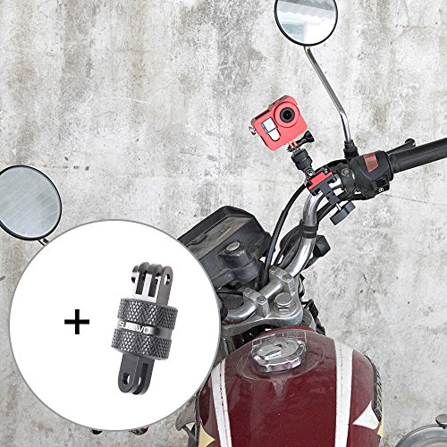 SUREWO Multi-Function Aluminum Alloy Bicycle Handlebar Motorbike Bracket Holder Car Clamp Adapter Mount for GoPro Hero 6/5/4 Black 4 Hero 5/4 Session Hero 4 Silver Hero 3+ 3 (Handlebar Mount) - Thumbnail 6