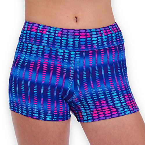 Pelle Gymnastics and Dance Shorts - Electric Pulse/Blue - A Small