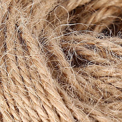 Adeeing 320 Feet Natural Jute Twine Arts Crafts Gift Twine Christmas Twine Industrial Packing Durable String Rope for Gifts, DIY Crafts, Festive Decoration Gardening Applications 1 PC