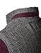 H2H Mens Herringbone Cardigan Sweater Of Knitted Sleeves WINE US L/Asia XL (KMOSWL015)