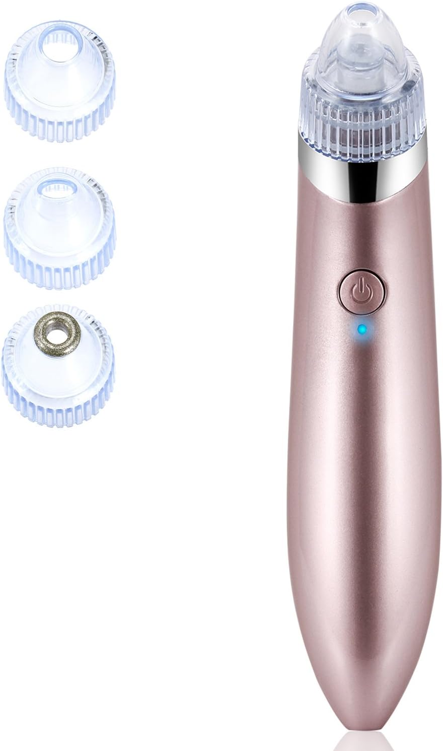 Dobet Blackhead Remover, Electronic Facial Pore Cleanser Blackhead Removal Acne Remover Comedone Extractor Vacuum Extraction (Rose Gold)