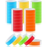 Paper Wristbands for Events, 500 Pcs Disposable Wrist Bands, Mixed Colored | Self Adhesive, with Waterproof Layer, Prevent Reuse, Bracelets for Vip Party Sports Events, Festivals, Club Identification
