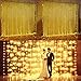 Ucharge Curtain Lights, 600 LED 19.6ft x 9.8ft 8 Modes Icicle String Lights (Warm White)--for Wedding Home Garden Backdrop