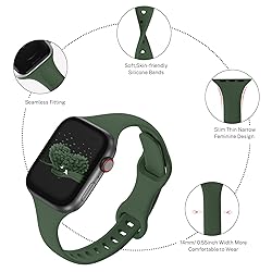 Slim Thin Narrow Bands Compatible with Apple Watch