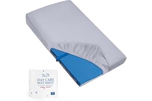 Nap Mat Cover 19" x 45" x 4" Fit for ECR4Kids Everyday Folding Rest Mat, Super Soft & Breathable Microfiber Baby Nap Mat Shee