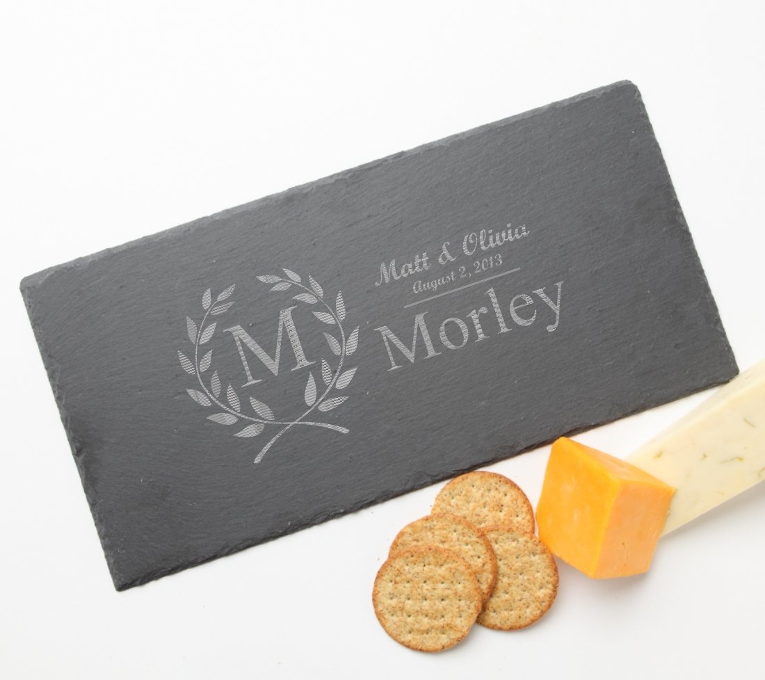 Amazon.com: Personalized Slate Cheese Board, Custom Engraved Slate