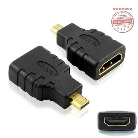 HKFV Microsoft Surface RT Micro HDMI Typ D zu HDMI Konverter Adapter HDMI-Konverter HDMI-Konverter