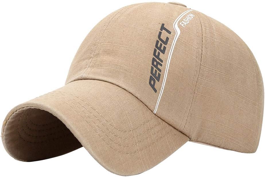 Winkey Men Adjustable Sport Baseball Cap Cotton Washed Cap Blank Solid Hip-Hop Hat