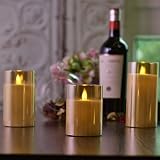 Yinuo Candle Flameless LED Candles with Remote Timer 3-Piece Set 7.5cm-15cm view 7