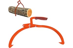 ZUUGHAY 20" Log Tongs, 2 Claw Log Lifting Tongs with Handle Non-Slip, Log Tongs Heavy Duty, Loading Capacity 440 lbs, Logging Tongs for Moving Wood Trees