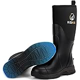 Kalkal Rain Boots Men, Waterproof Rubber Boots for