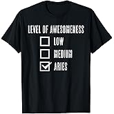 Horoscope Moon Fire Sign Zodiac Aries Stars Ram Astrology T-Shirt