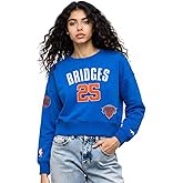 Pro Standard Womens NBA New York Knicks Mikal Bridges #25 Classic Player Crewneck Sweatshirt Royal Blue Xl