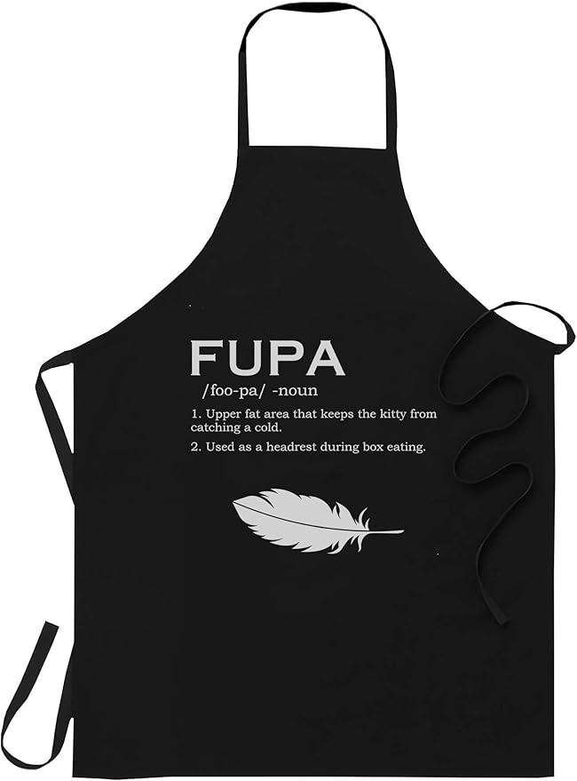Funny Gag Sarcastic Apron Funny Definition FUPA Noun Foo Pa Fat Papa