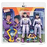 Super Friends Action Figures The Wonder Twins & Gleek Three Pack 8 Inch Action Figures