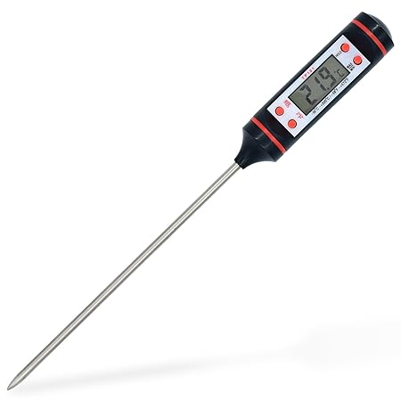 KAGEN Küchenthermometer Digital mit LCD-Display - Fleischthermometer, Bratenthermometer, Digitales Thermometer für die Küche,