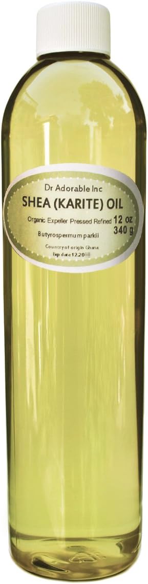 Shea Karite Oil Refined Pure Organic 12 Oz