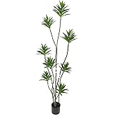AfanD Artificial Lily Bamboo Tree 6FT – Lifelike Faux Bamboo Plant with Realistic Leaves, Indoor Decorative Floor Plant for Home, Office, Living Room, Commercial Spaces