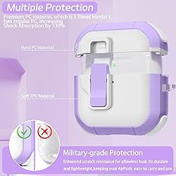 Case for AirPods 4, Ekoonpft Secure Lock Cases