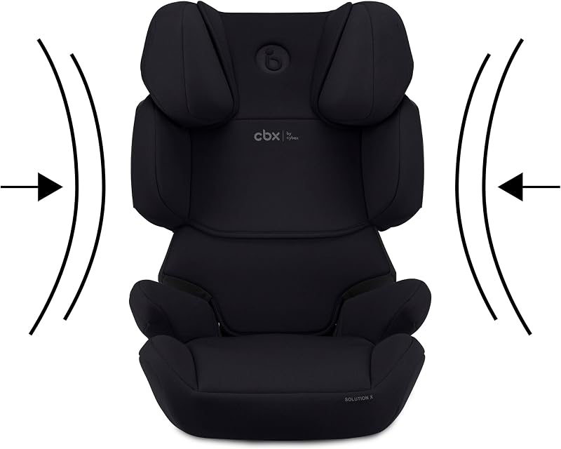 CBX by CYBEX Seggiolino Auto per Bambini Solution X i-Fix, Per Auto Con e Senza ISOFIX, Per Bambini da circa 3 a 12 Anni (100 - 150 cm), Da 15 a 50 kg circa, Pure Black